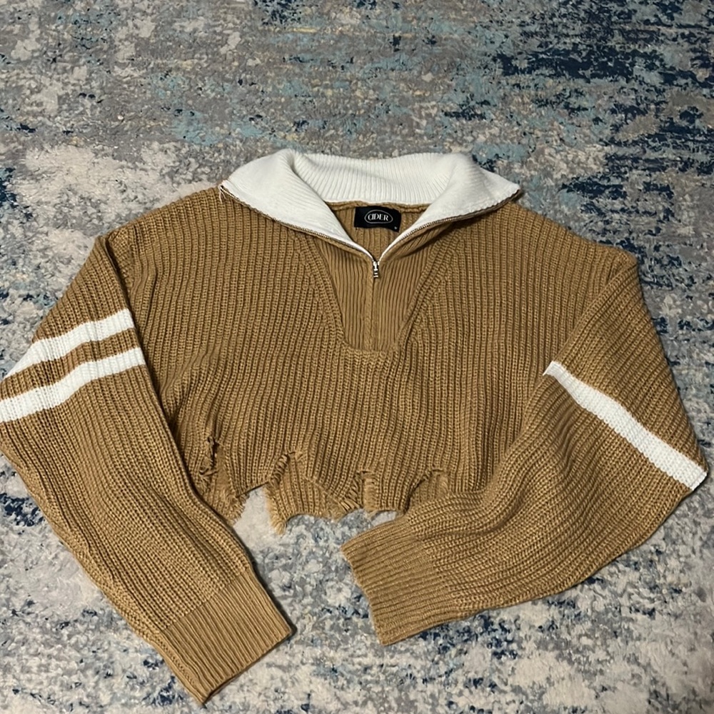 Cider women’s cropped sweater